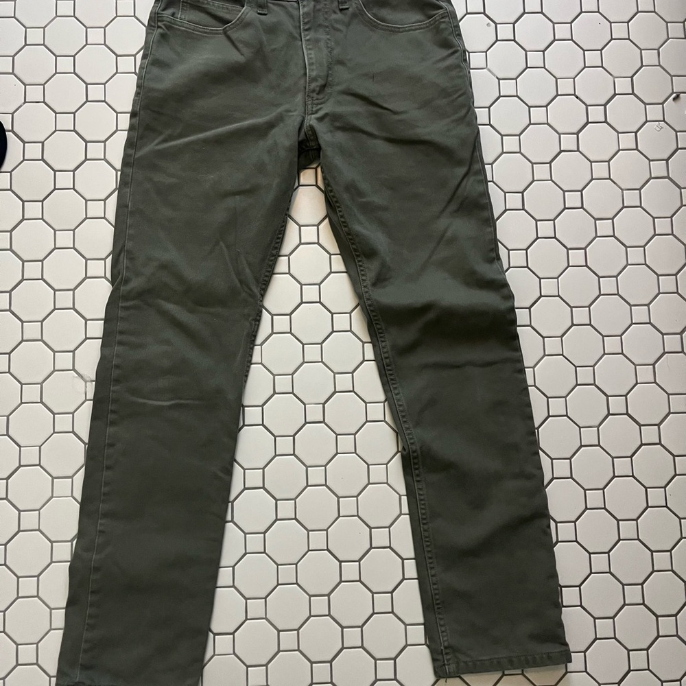J. Crew Men's Green Lined Corduroy Pants
